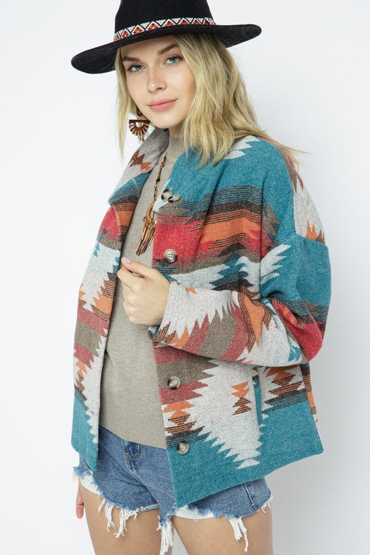 Marly Aztec Pattern Light Jacket