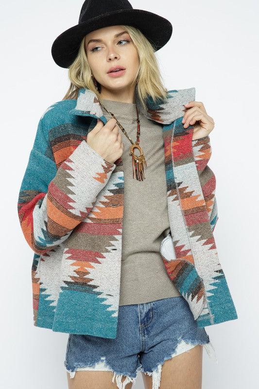 Marly Aztec Pattern Light Jacket