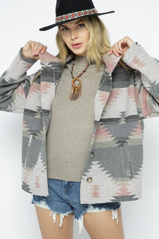 Marly Aztec Pattern Light Jacket