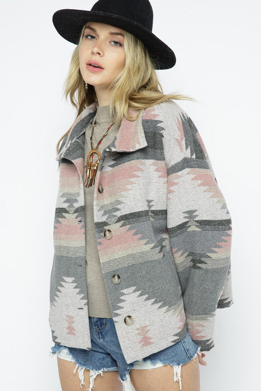 Marly Aztec Pattern Light Jacket