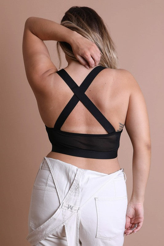 Karie Cross Front Bralette Plus