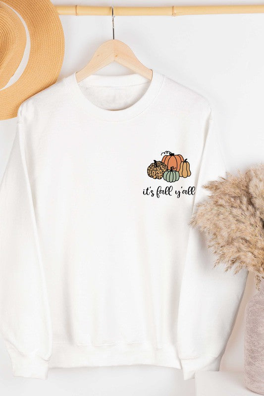 POCKET IT'S FALL Y'ALL GRAPHIC SWEATSHIRT