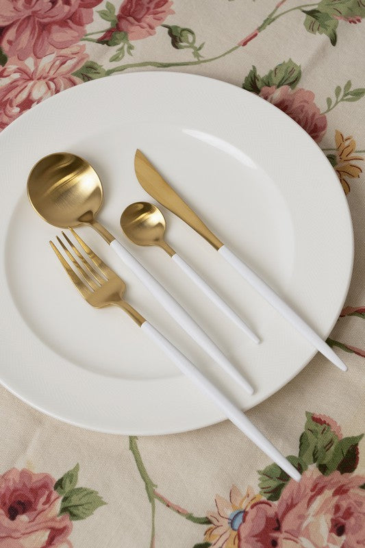 Gold Plated Stainless Steel Cutlery Set