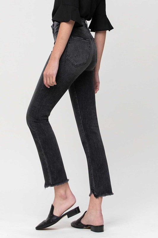 Mila High Rise Straight Crop Jeans