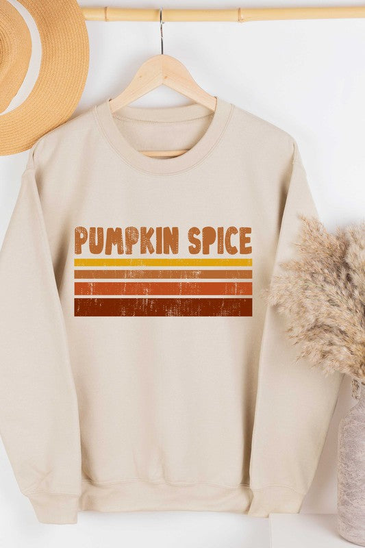 PUMPKIN SPICE GRAPHIC SWEATSHIRT