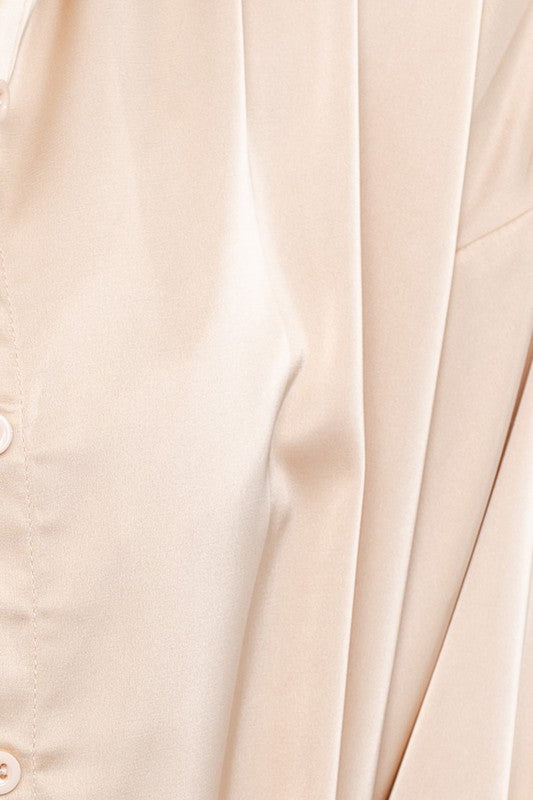 Margot Satin Oversized Shirt