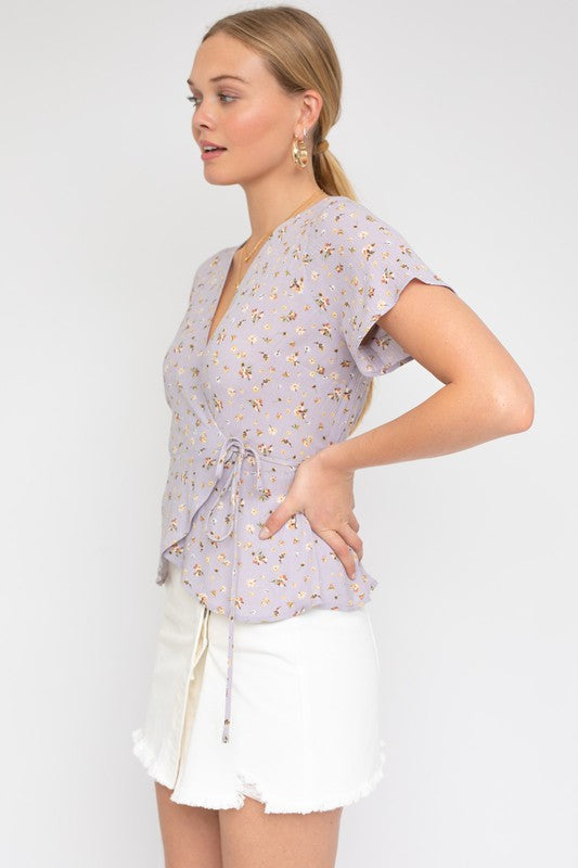 Ditsy Print Top