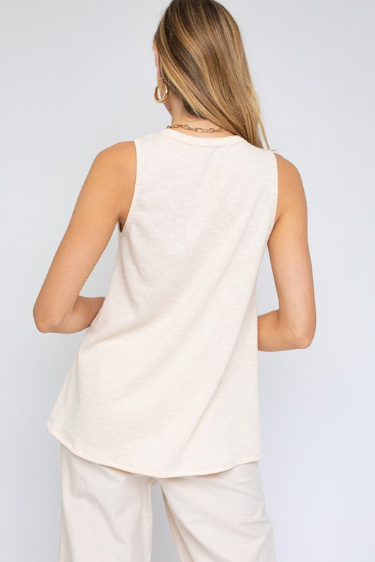 Danica Sleeveless Ruching Top