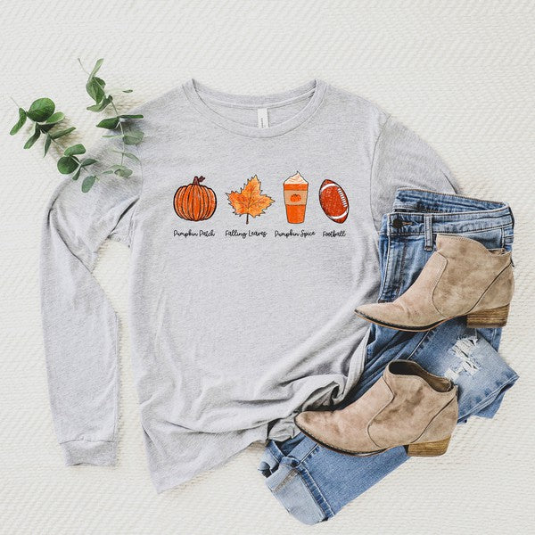 Fall Favorites Long Sleeve Graphic Tee