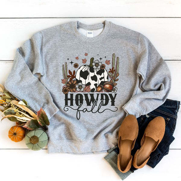 Howdy Fall Pumpkin Graphic Sweatshirt