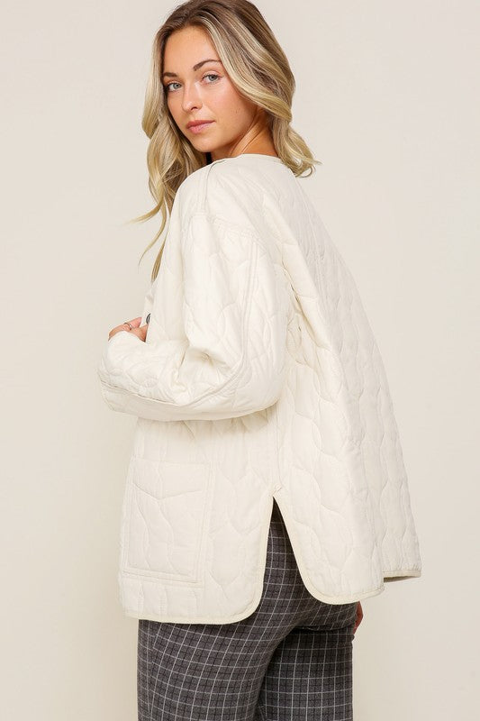 Calista Quilted Puffer Jacket with Pockets