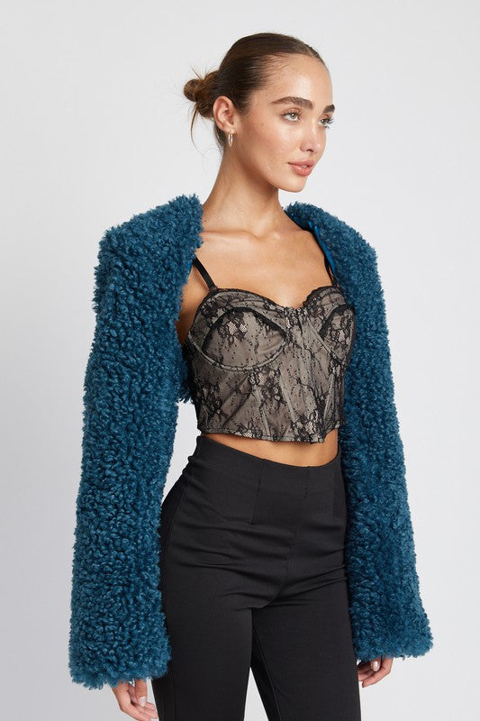 Enya FAUX FUR BOLERO