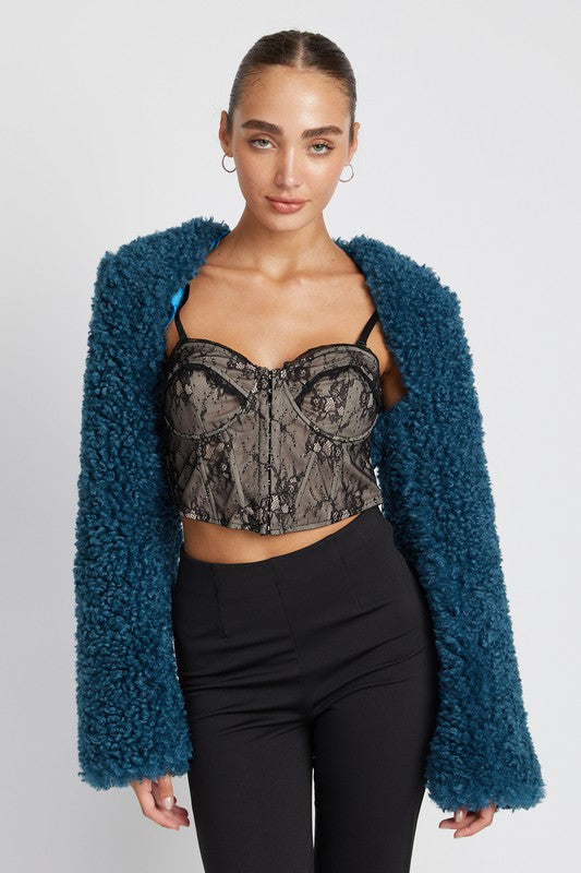 Enya FAUX FUR BOLERO