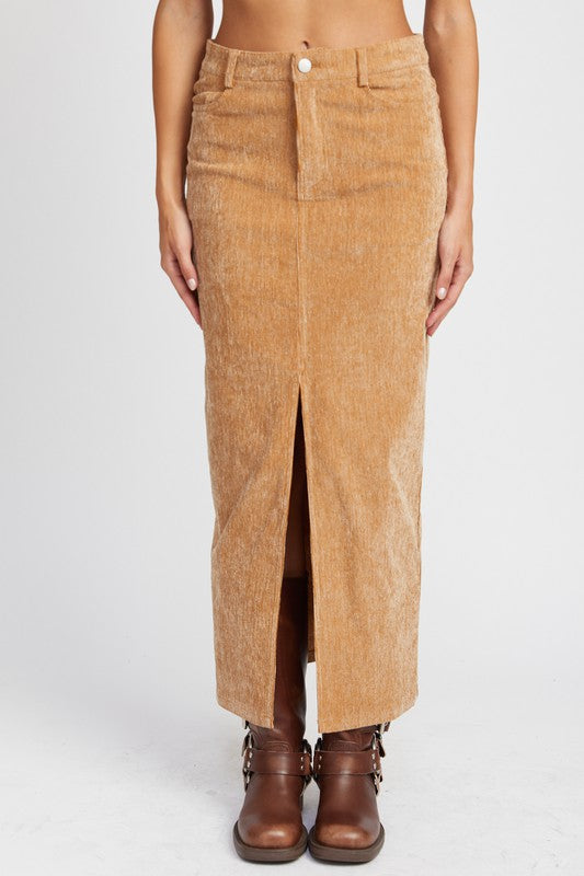 Amy Corduroy Midi Skirt