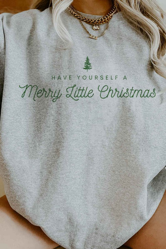 MERRY LITTLE CHRISTMAS OVERSIZED SWEATSHIRT