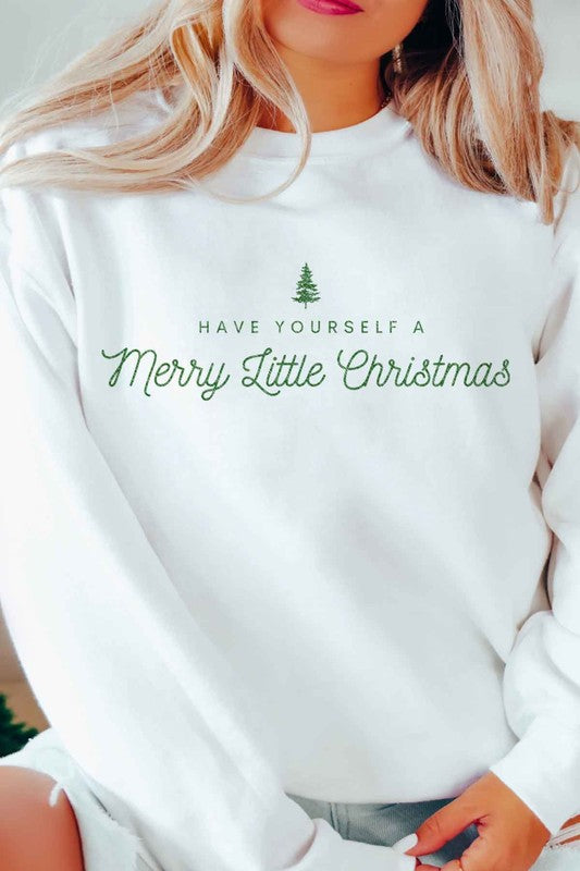 MERRY LITTLE CHRISTMAS OVERSIZED SWEATSHIRT