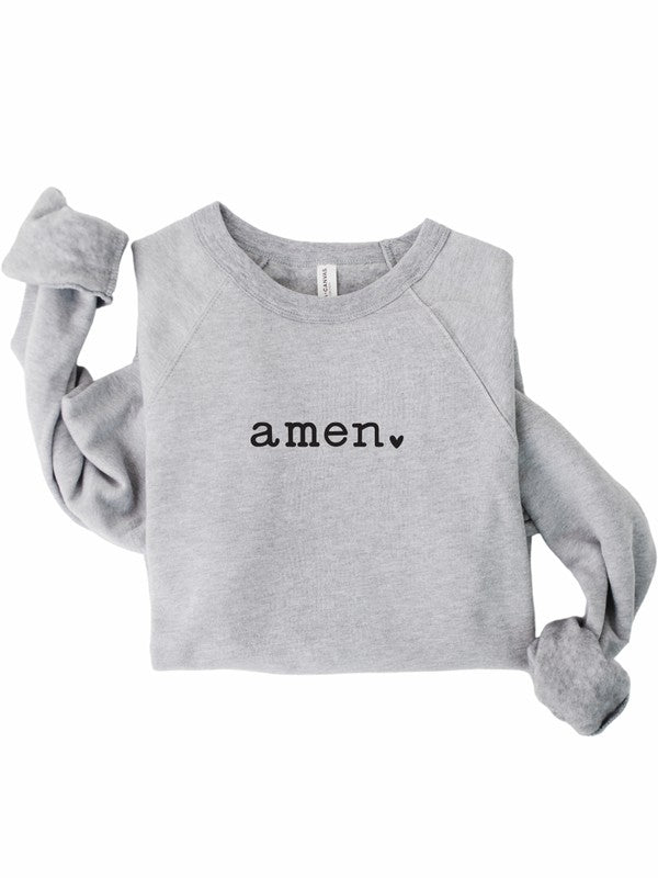 Amen heart Bella Canvas Premium Sweatshirt