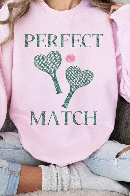 Perfect Match Tennis Pickle Graphic Sweatshirt