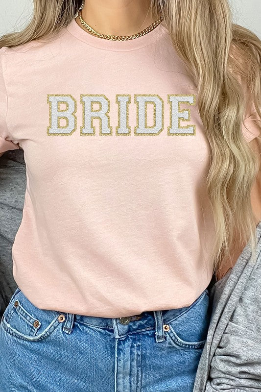 Bride Faux Chenille Graphic Tee