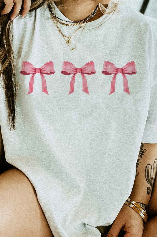 PINK COW COQUETTE GRAPHIC TEE