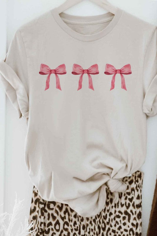 PINK COW COQUETTE GRAPHIC TEE