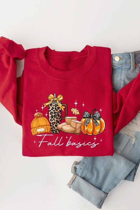 Fall Basics Graphic Fleece Sweatshirts