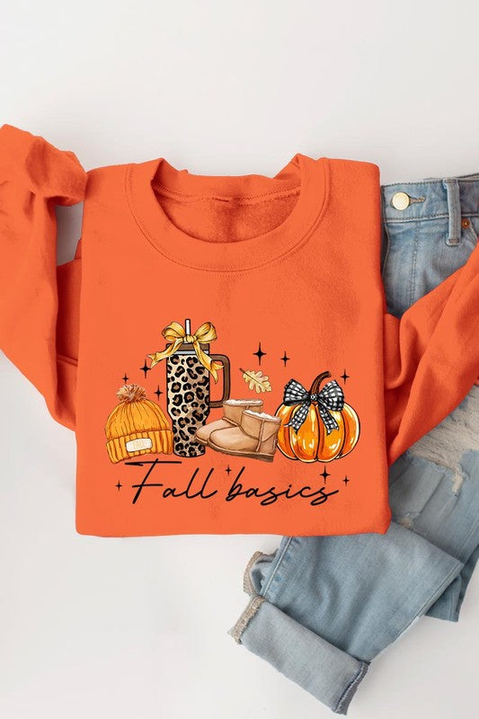 Fall Basics Graphic Fleece Sweatshirts