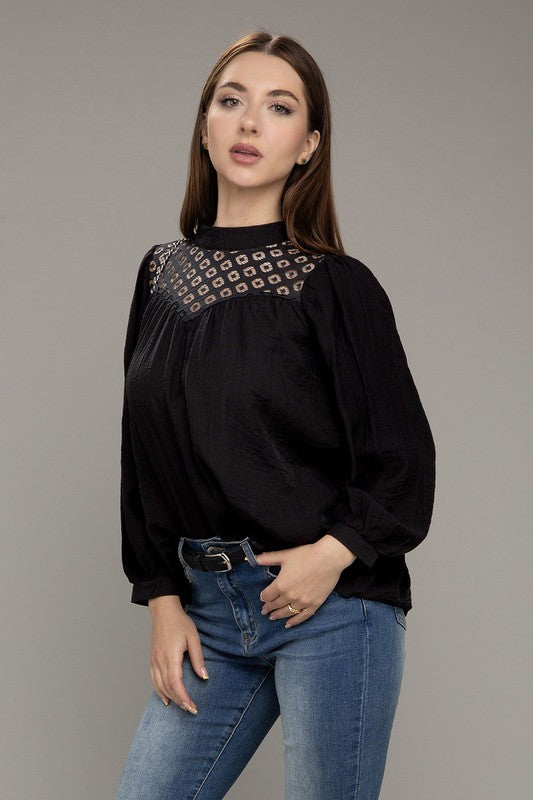 Lorna Lace yoke blouse