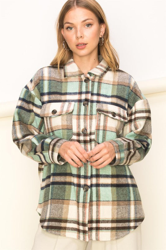 Larisa Plaid Pattern Shacket