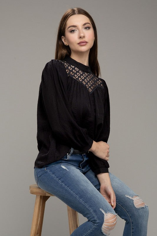 Lorna Lace yoke blouse