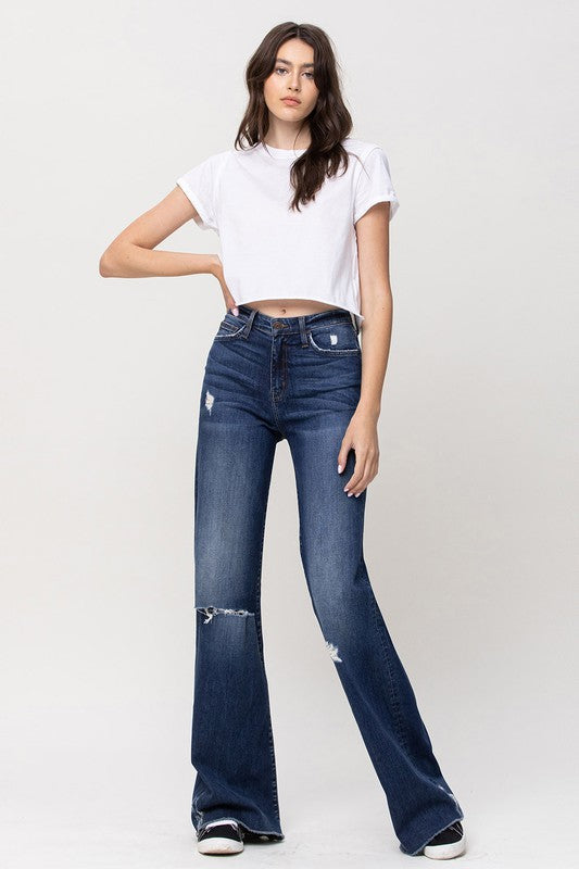 Rorie High Rise Distressed Wide Leg Jeans