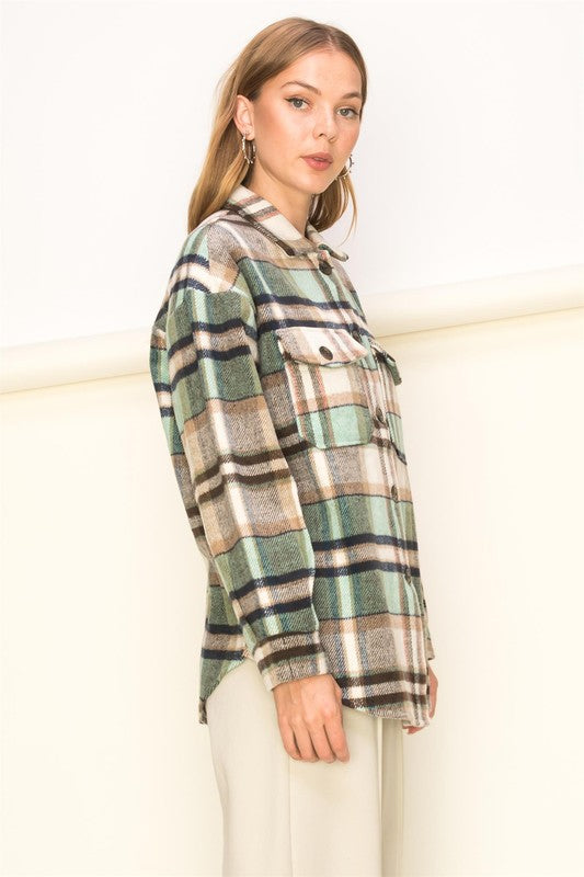 Larisa Plaid Pattern Shacket