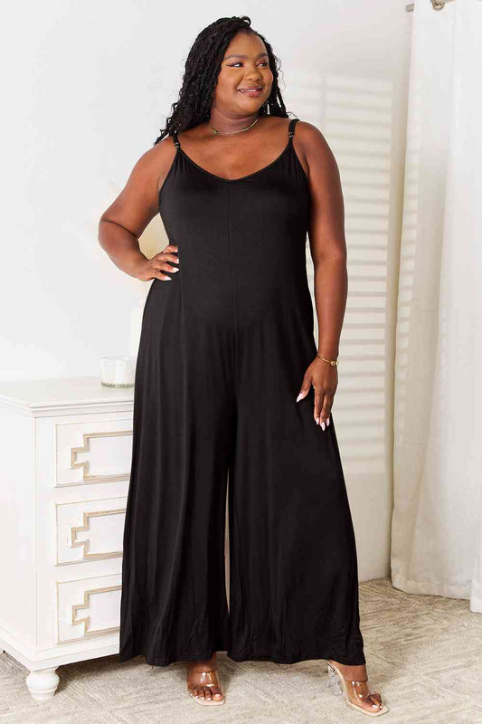 Olivia Soft Rayon Wide Leg Jumpsuit