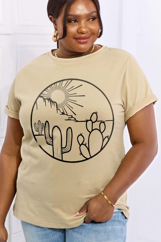 Polly Desert Graphic Cotton Tee