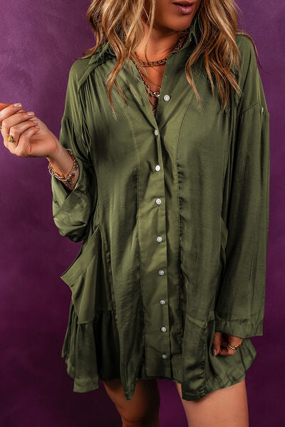 Rhonda Long Sleeve Shirt Dress