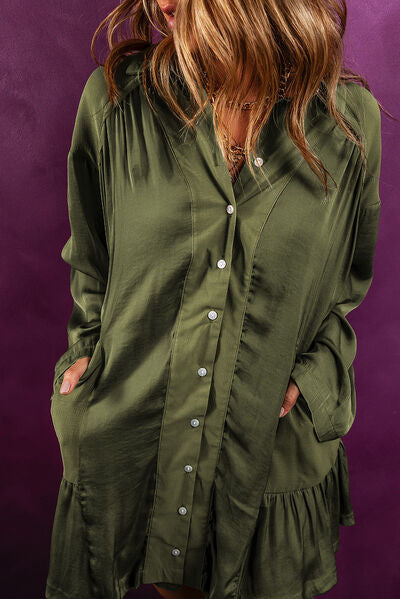 Rhonda Long Sleeve Shirt Dress