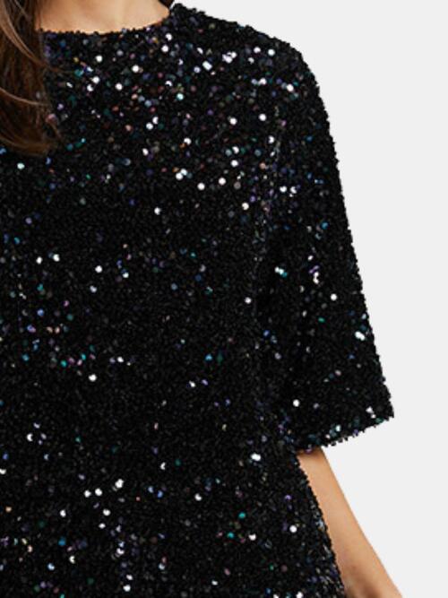 Maru Sequin Tie Back Mini Dress