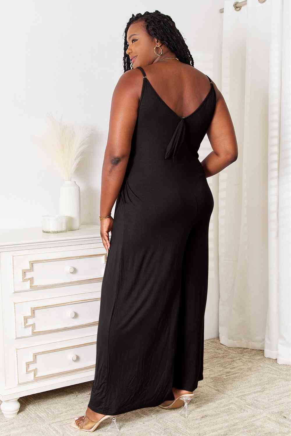 Olivia Soft Rayon Wide Leg Jumpsuit